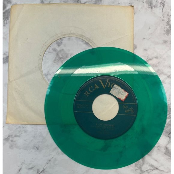 Sons of the Pioneers A Gay Ranchero / Home in Oklahoma 45 Country Green Vinyl - Picture 4 of 5